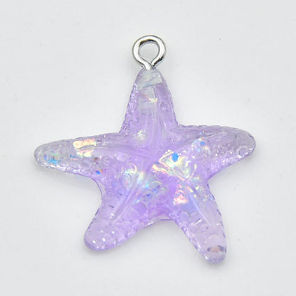 Starfish Love Charms Pendant In Beautiful Colour, Perfect Hanging Decoration