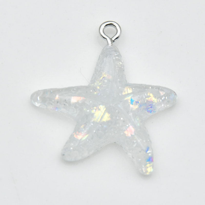 Starfish Love Charms Pendant In Beautiful Colour, Perfect Hanging Decoration