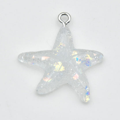 Starfish Love Charms Pendant In Beautiful Colour, Perfect Hanging Decoration