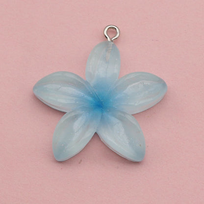 Ombre Resin Key Chain Featuring Love Charms, Stylish And Durable Accessory