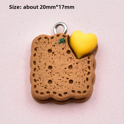 Resin Rabbit Love Charms Pendant In Colour, Perfect Hanging Decoration