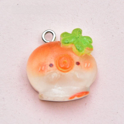Ocean Resin Key Chain Featuring Love Charms, Stylish Pendant Accessory