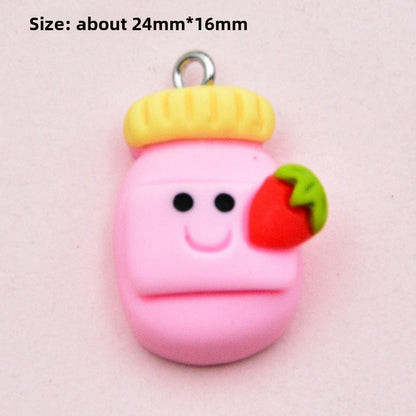 Resin Rabbit Love Charms Pendant In Colour, Perfect Hanging Decoration