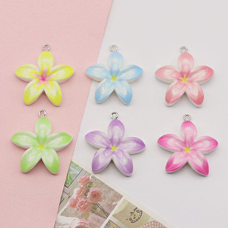 Ombre Resin Love Charms Pendant Featuring Beautiful Gradient Colors For Stylish Accessories