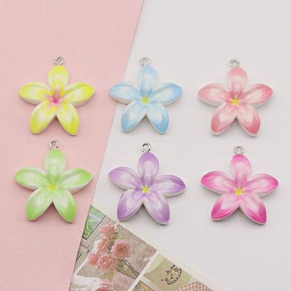 Ombre Resin Love Charms Pendant Featuring Beautiful Gradient Colors For Stylish Accessories