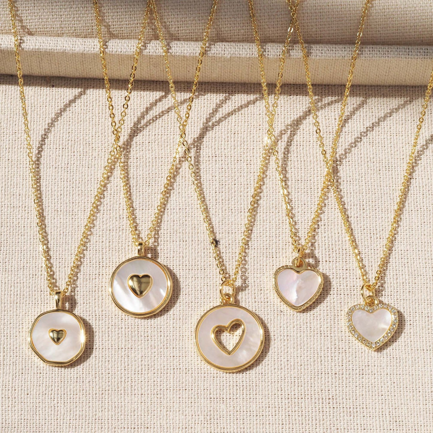 Heart Shape Pendant For Love Charms In Golden Copper