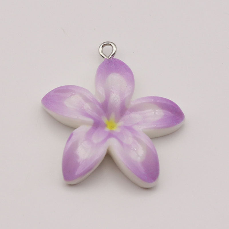 Ombre Resin Love Charms Pendant Featuring Beautiful Gradient Colors For Stylish Accessories