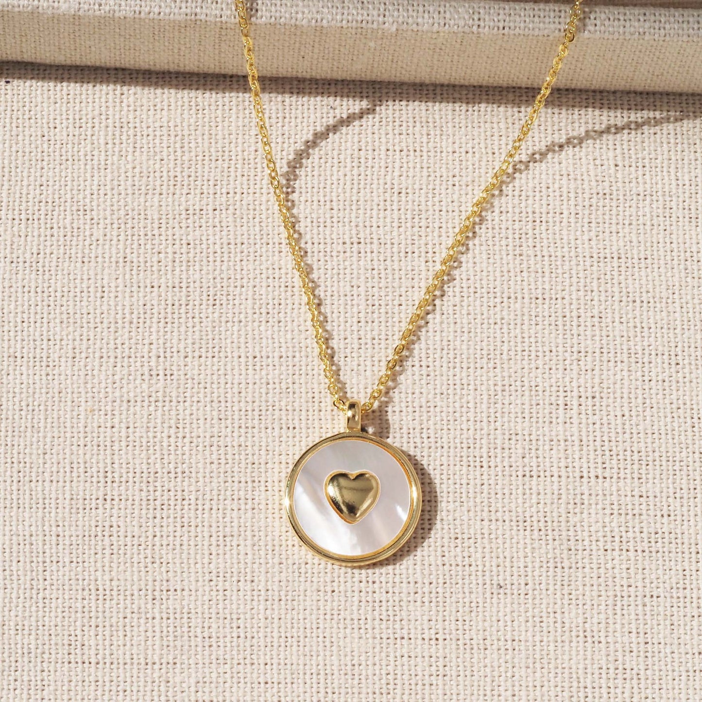 Heart Shape Pendant For Love Charms In Golden Copper