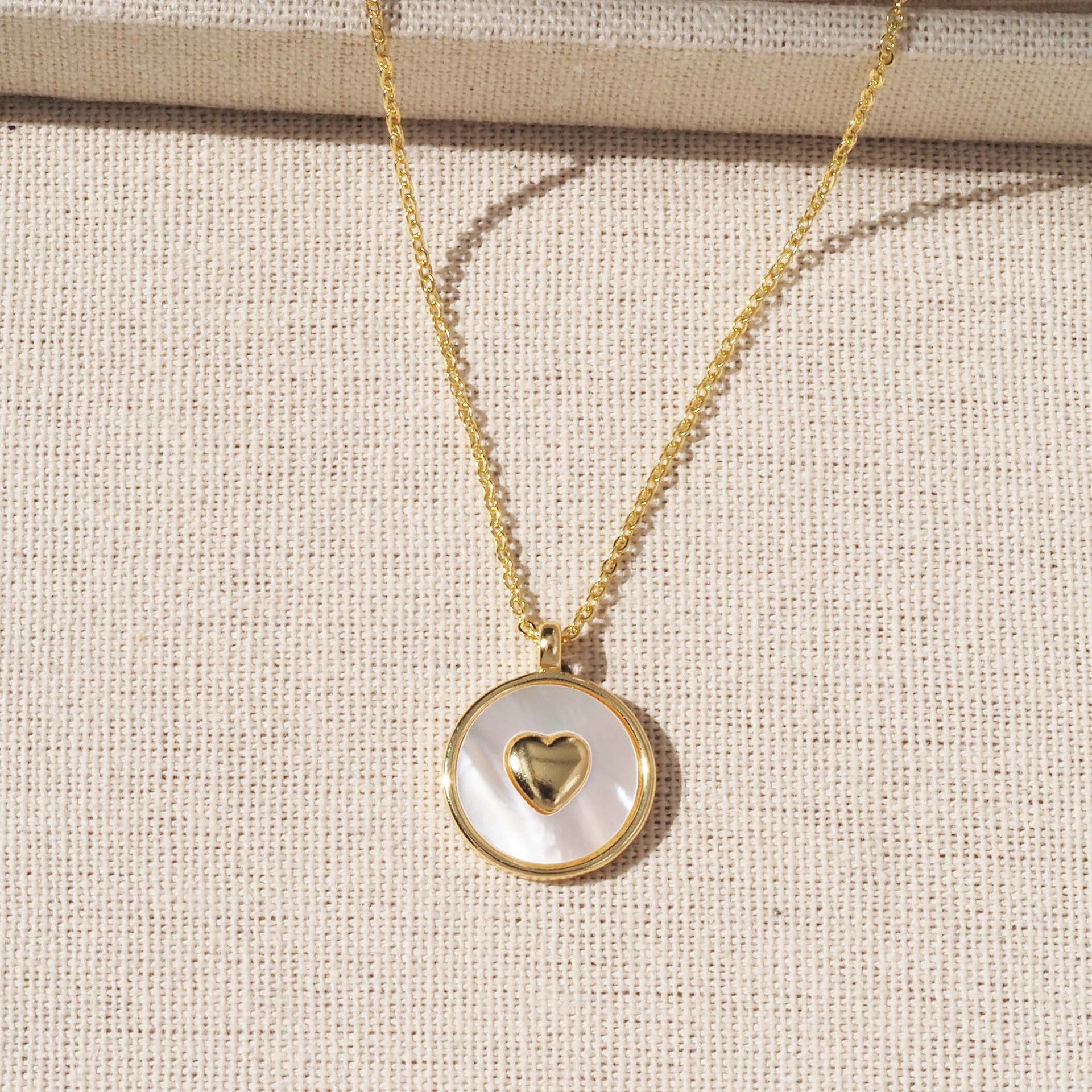 Heart Shape Pendant For Love Charms In Golden Copper