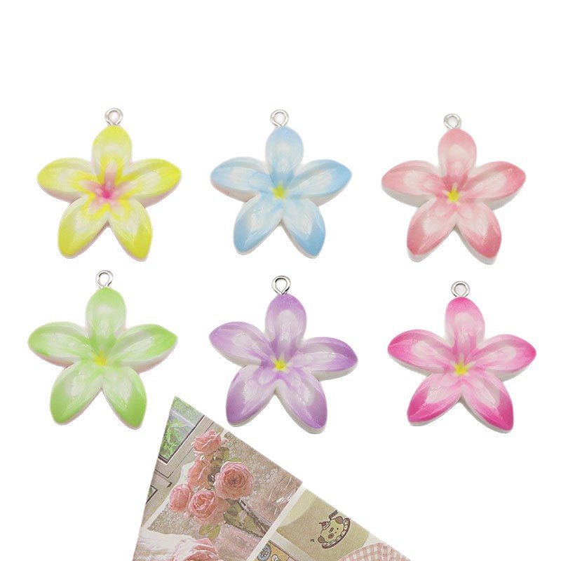 Ombre Resin Love Charms Pendant Featuring Beautiful Gradient Colors For Stylish Accessories