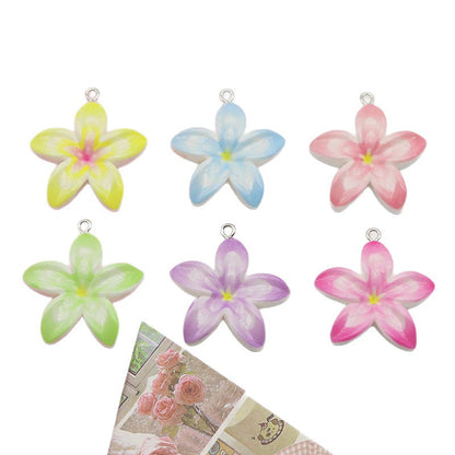 Ombre Resin Love Charms Pendant Featuring Beautiful Gradient Colors For Stylish Accessories