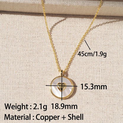 Heart Shape Pendant For Love Charms In Golden Copper