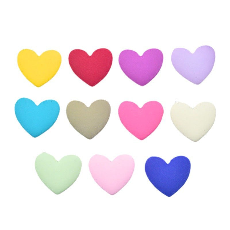 Heart Shape Love Charms Pendant In Yellow, Elegant Hanging Decoration