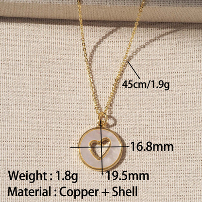 Heart Shape Pendant For Love Charms In Golden Copper