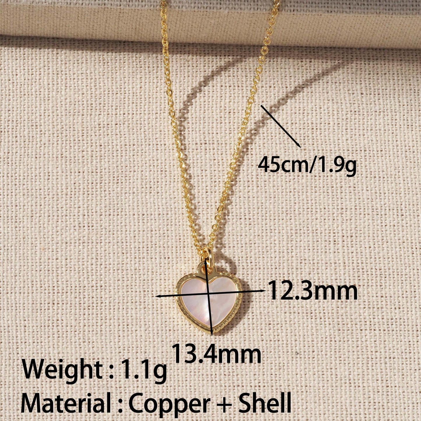 Heart Shape Pendant For Love Charms In Golden Copper
