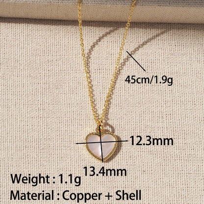 Heart Shape Pendant For Love Charms In Golden Copper