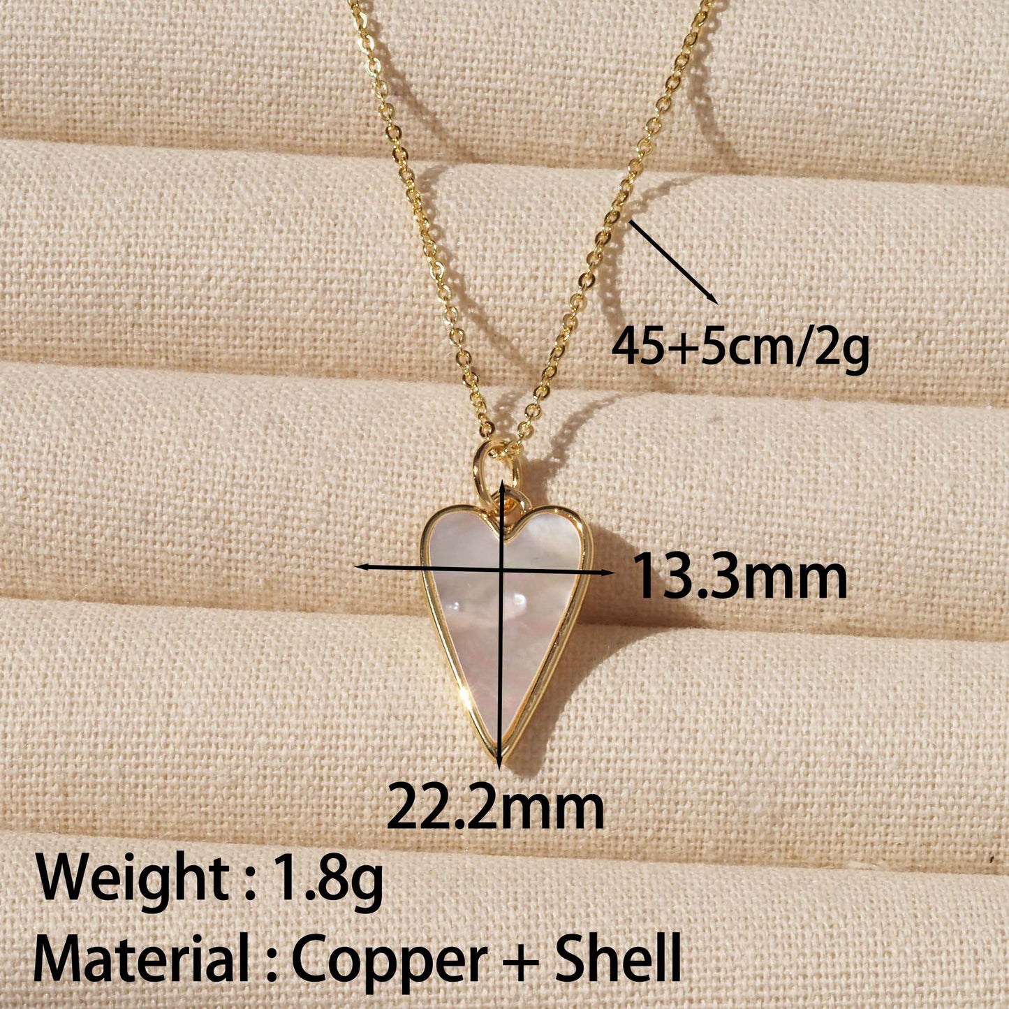 Heart Shape Pendant For Love Charms In Golden Copper Featuring Electroplating Craft