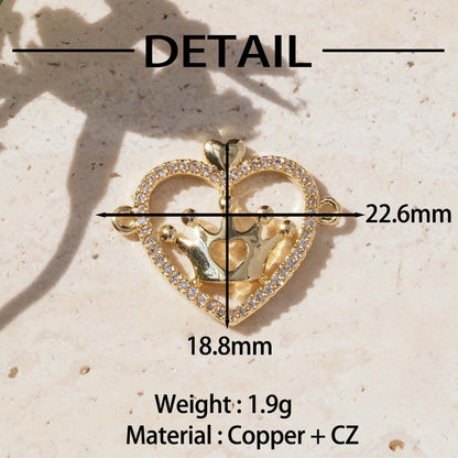 Heart Shape Pendant For Love Charms In Elegant Golden Finish