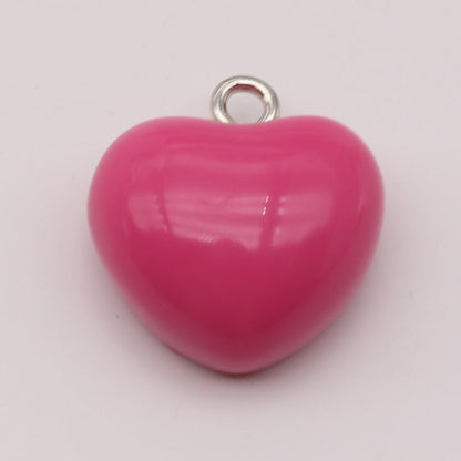 Heart Shape Resin Love Charms Pendant, Romantic Hanging Decoration