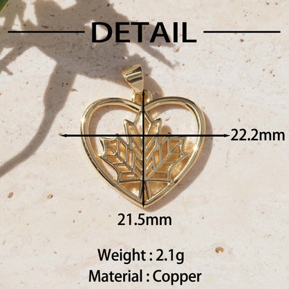 Heart Shape Pendant For Love Charms In Elegant Golden Finish
