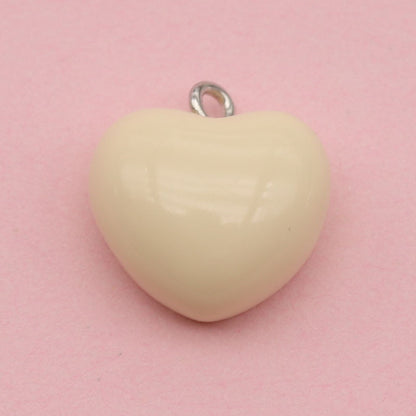 Heart Shape Resin Love Charms Pendant, Romantic Hanging Decoration