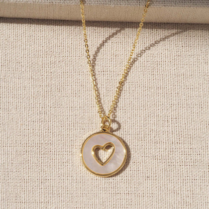Heart Shape Pendant For Love Charms In Golden Copper