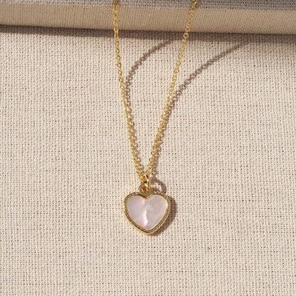 Heart Shape Pendant For Love Charms In Golden Copper