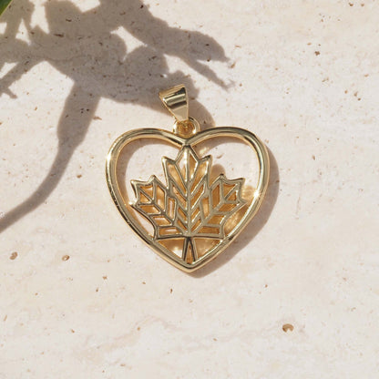 Heart Shape Pendant For Love Charms In Elegant Golden Finish