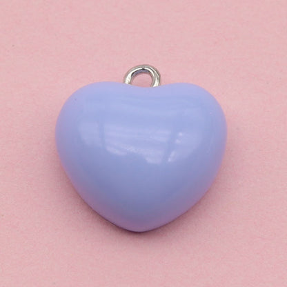 Heart Shape Resin Love Charms Pendant, Romantic Hanging Decoration