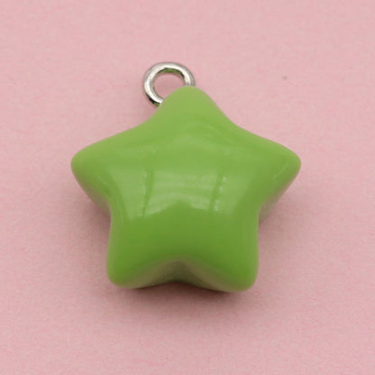 Heart Shape Resin Love Charms Pendant, Romantic Hanging Decoration