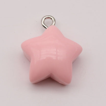 Heart Shape Resin Love Charms Pendant, Romantic Hanging Decoration