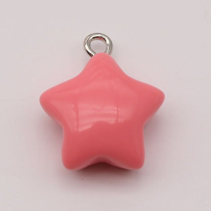 Heart Shape Resin Love Charms Pendant, Romantic Hanging Decoration
