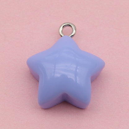 Heart Shape Resin Love Charms Pendant, Romantic Hanging Decoration