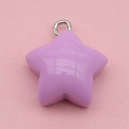 Heart Shape Resin Love Charms Pendant, Romantic Hanging Decoration