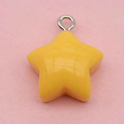 Heart Shape Resin Love Charms Pendant, Romantic Hanging Decoration
