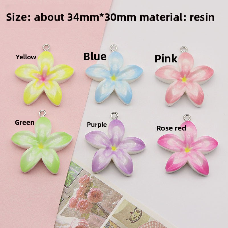 Ombre Resin Love Charms Pendant Featuring Beautiful Gradient Colors For Stylish Accessories