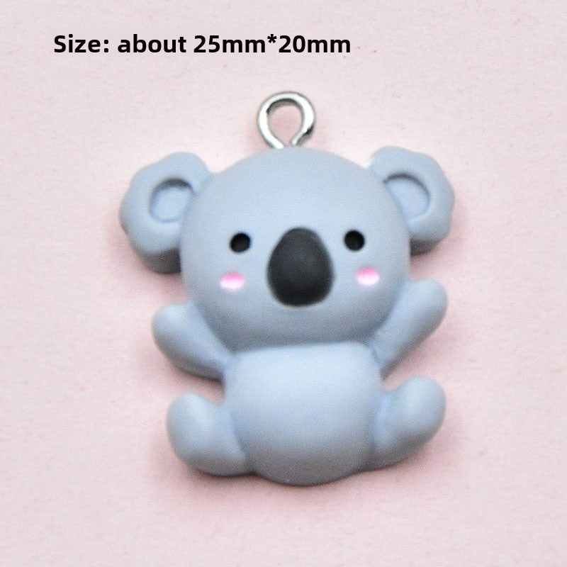Resin Rabbit Love Charms Pendant In Colour, Perfect Hanging Decoration