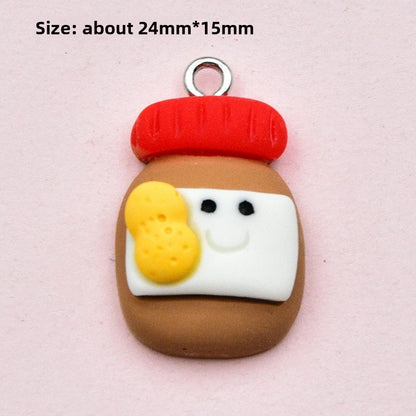 Resin Rabbit Love Charms Pendant In Colour, Perfect Hanging Decoration