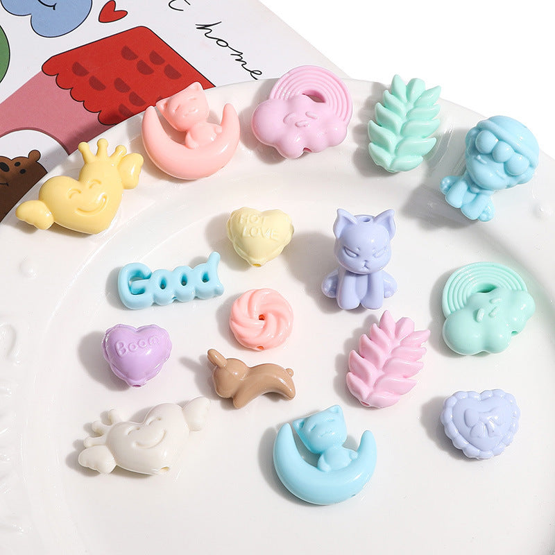 Fox Acrylic Love Charms Jewelry Accessories