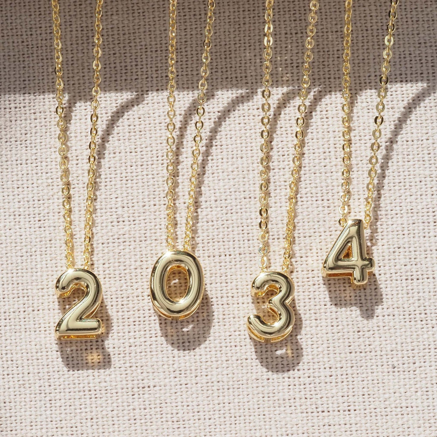 Number Pendant For Love Charms Made Of Copper