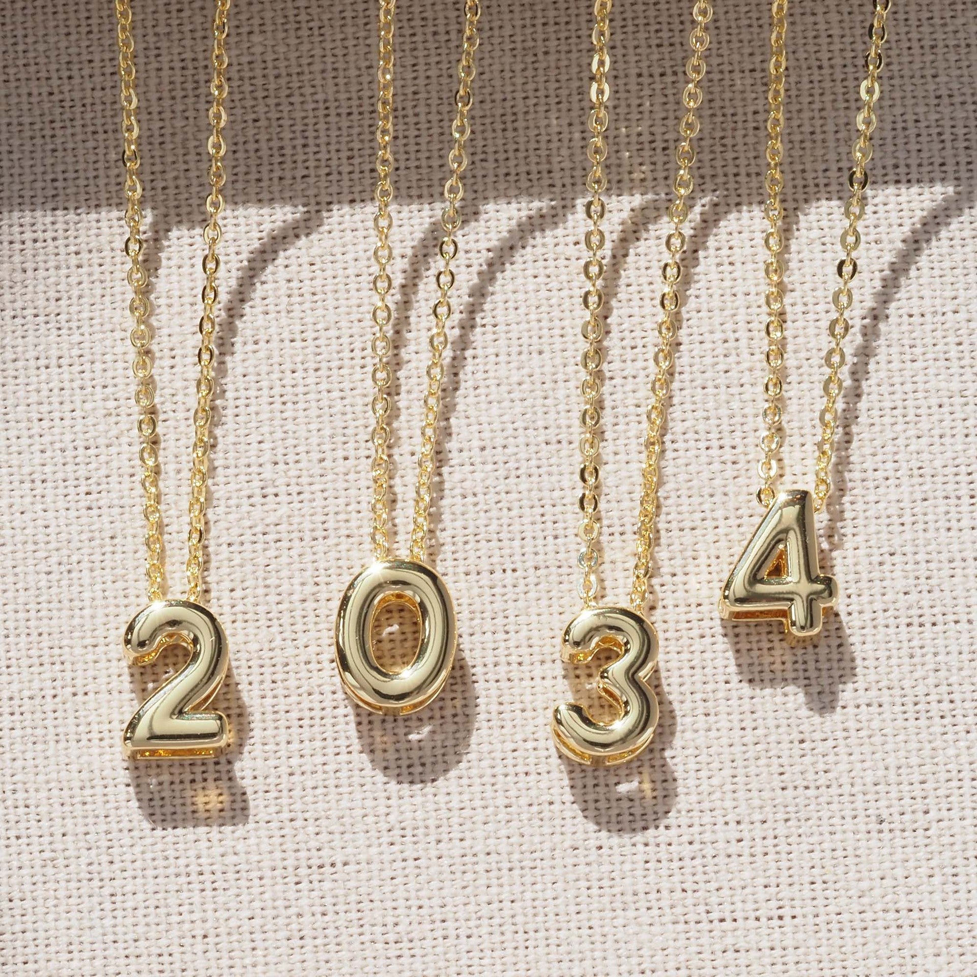 Number Pendant For Love Charms Made Of Copper