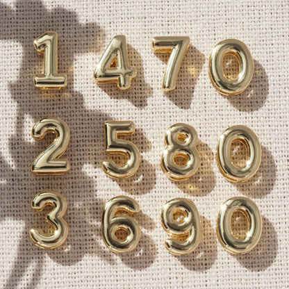 Number Pendant For Love Charms Made Of Copper