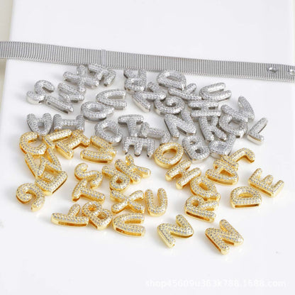 For Love Charms Copper Bracelets With Electroplated Gold Plating Featuring Zircon Inlay In Golden