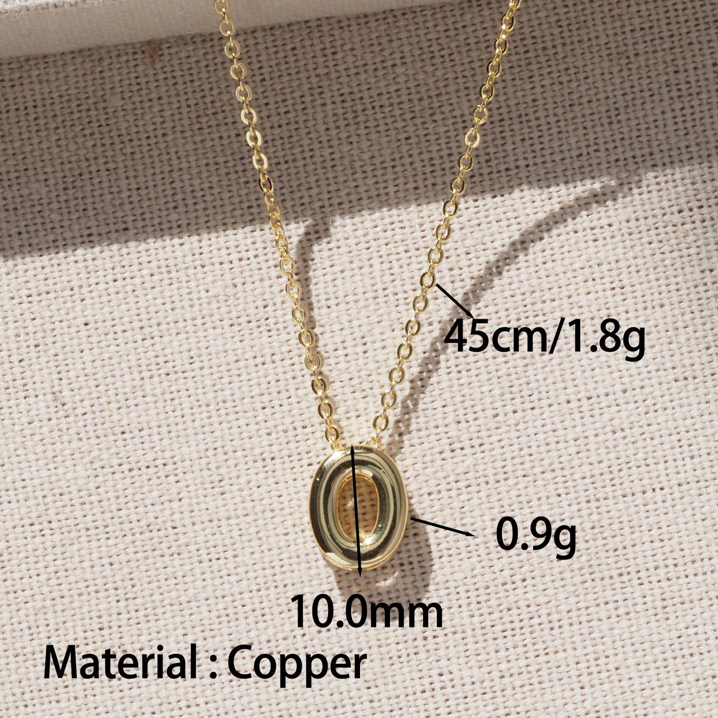 Number Pendant For Love Charms Made Of Copper