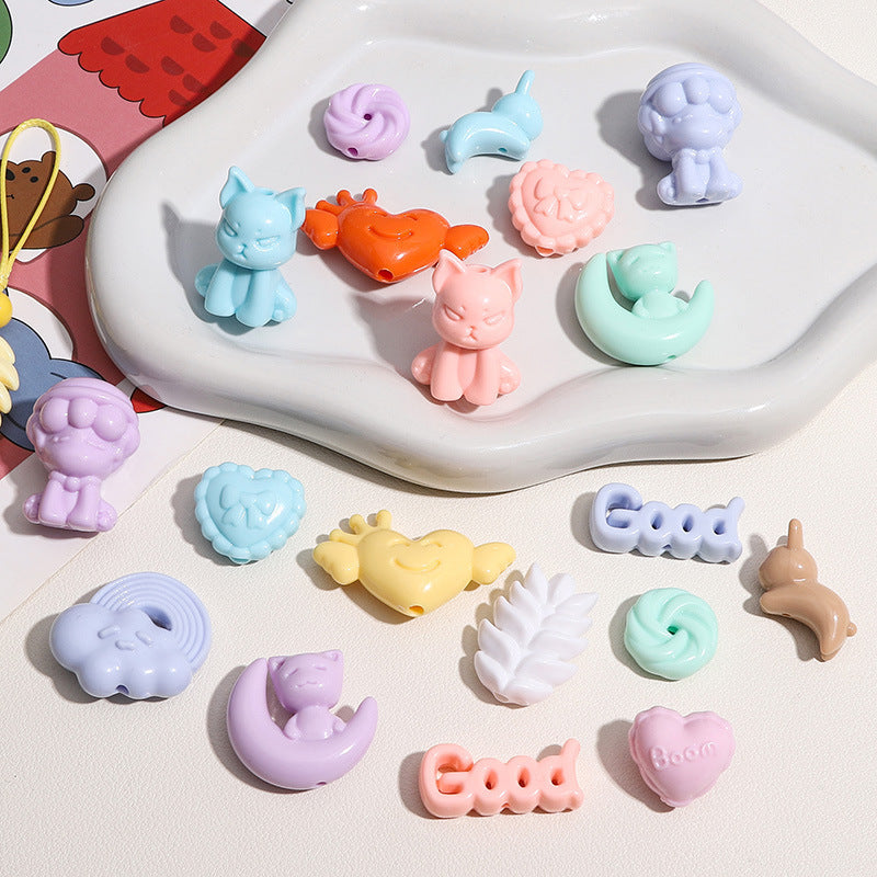 Fox Acrylic Love Charms Jewelry Accessories