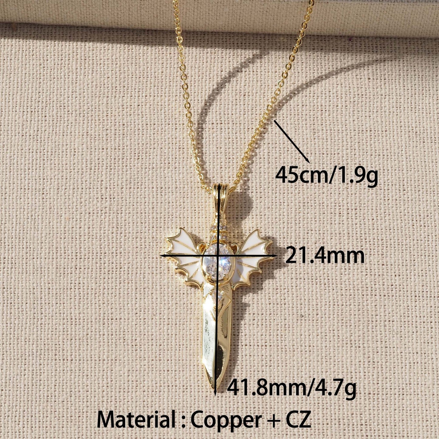 Angel Wings Pendant For Love Charms Featuring Enamel Craft