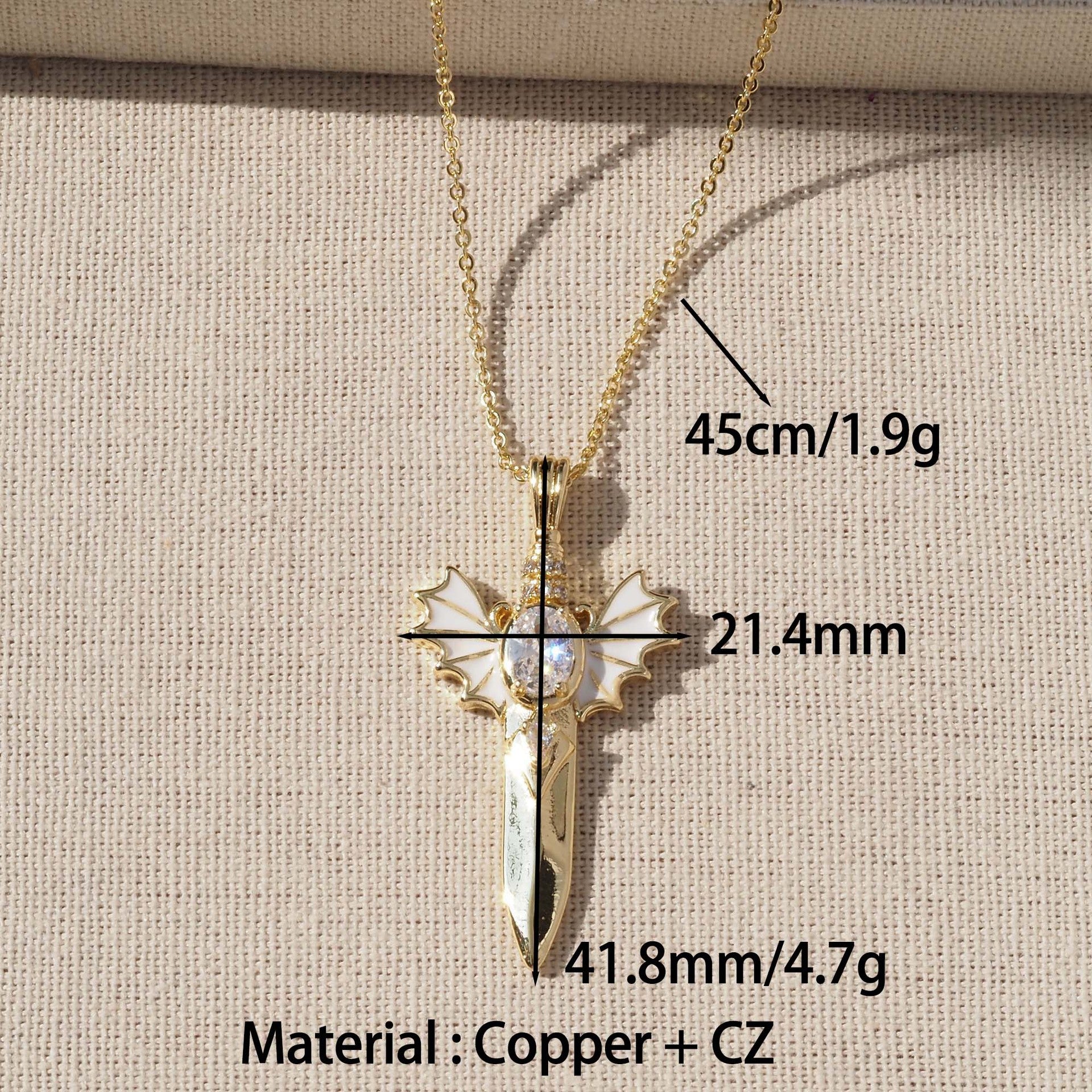 Angel Wings Pendant For Love Charms Featuring Enamel Craft