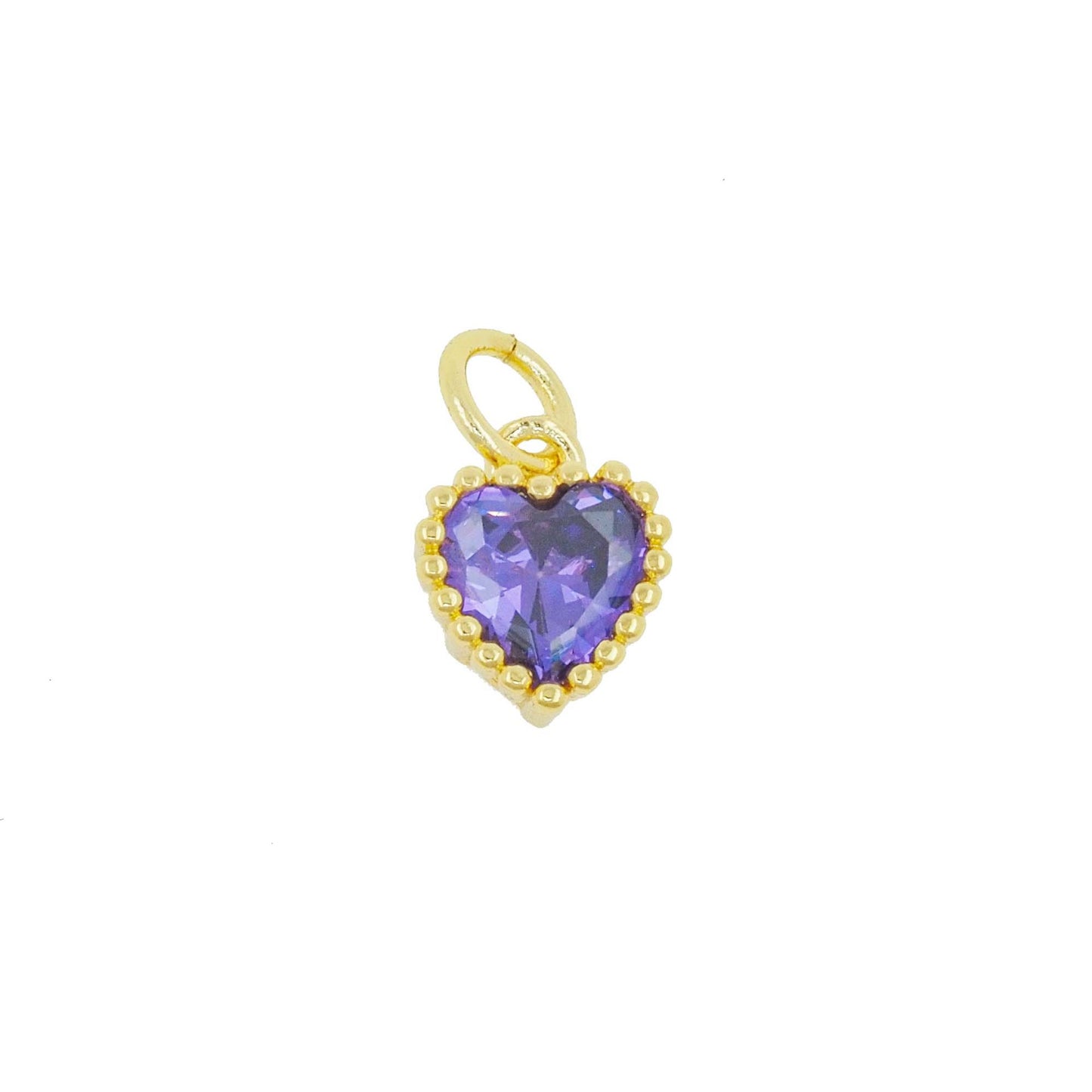 Heart Shape Pendant For Love Charms In Golden Copper