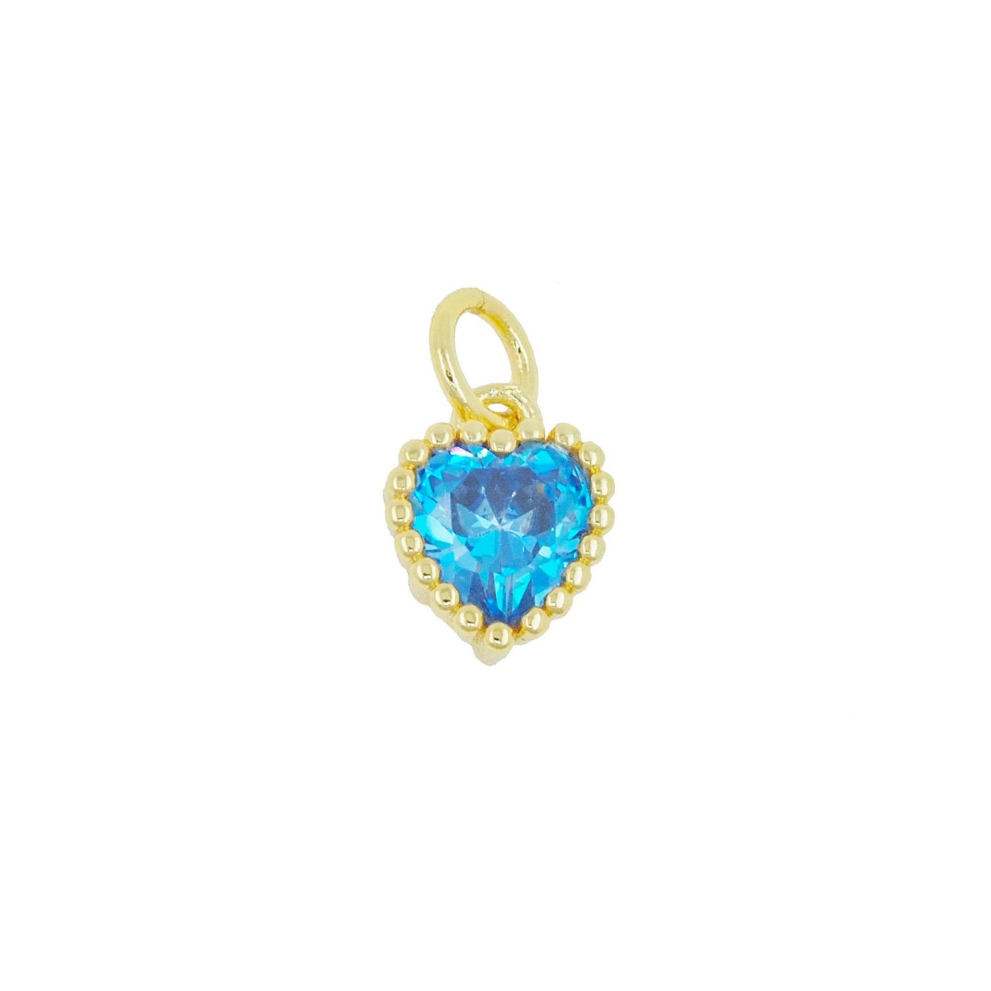 Heart Shape Pendant For Love Charms In Golden Copper