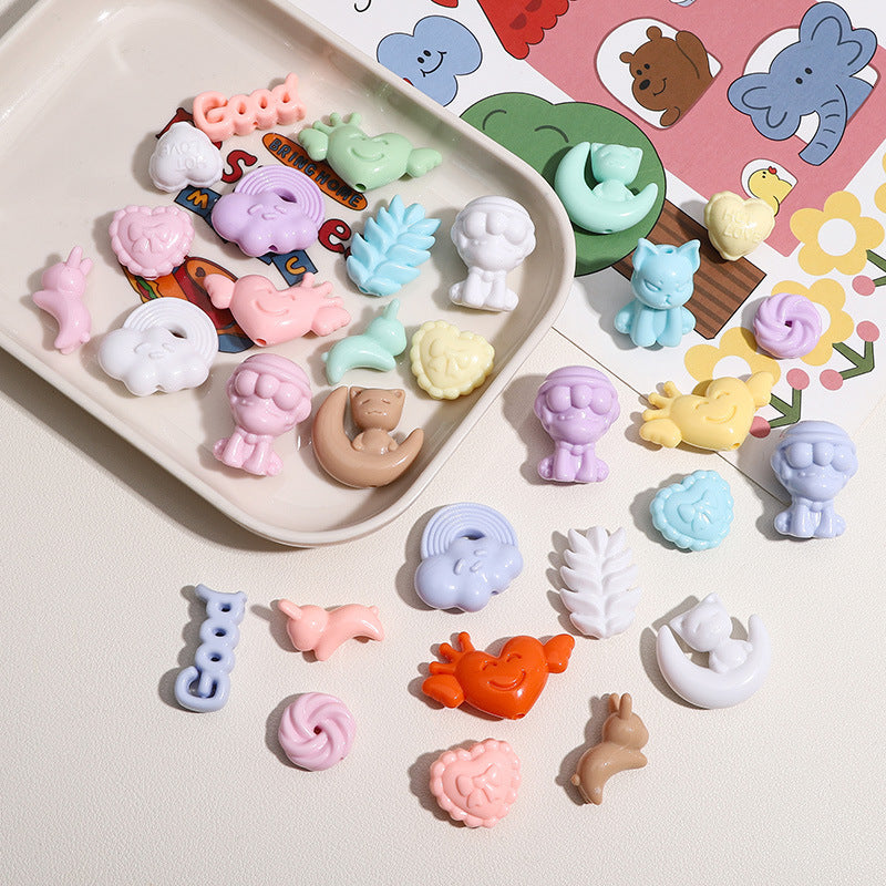 Fox Acrylic Love Charms Jewelry Accessories